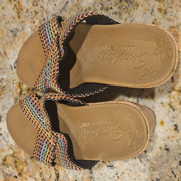 Skechers Cork Wedge Slides - Picture 3 of 7